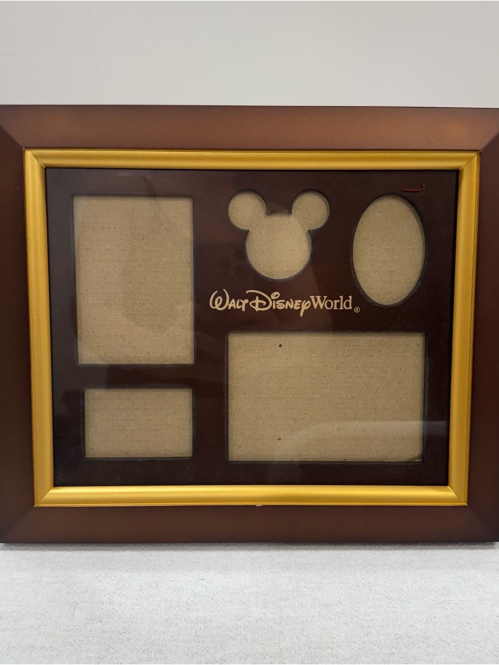 Walt Disney World Brown and Gold Multi-frame Picture Frame